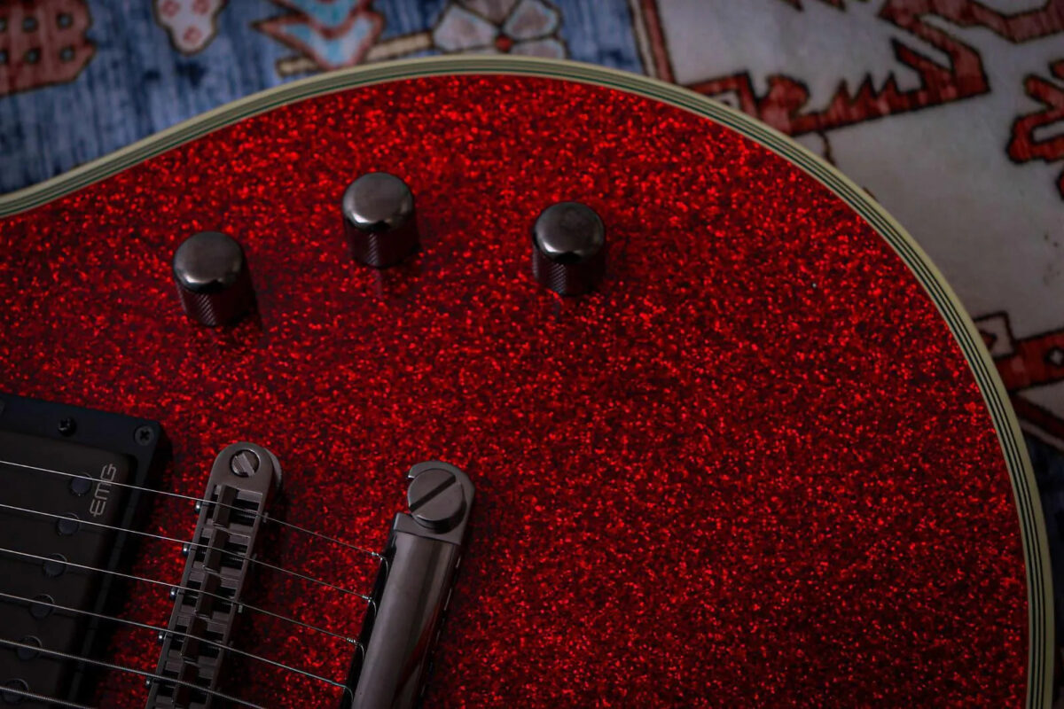 ESP MIJ E-II Eclipse DB "Red Sparkle + Ebony" (2023) - The Guitar Rescue-The Guitar Rescue