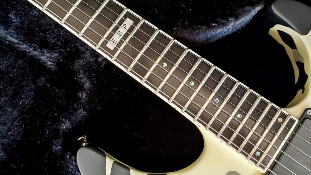 ESP M-II 2008 Urban camo - The Guitar Rescue-The Guitar Rescue
