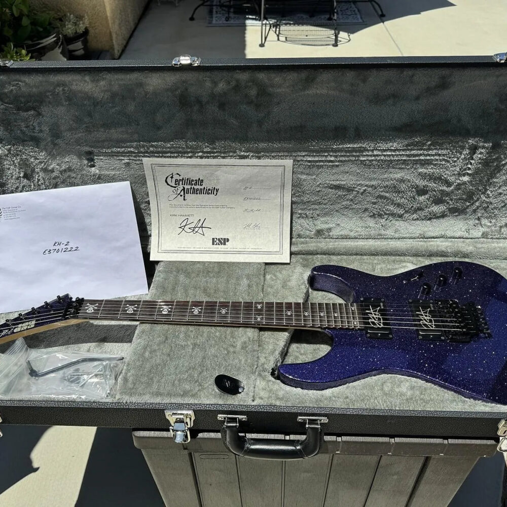 ESP KH-2 Kirk Hammett Signature 2019 - Present - Purple Sparkle - The Guitar Rescue-The Guitar Rescue