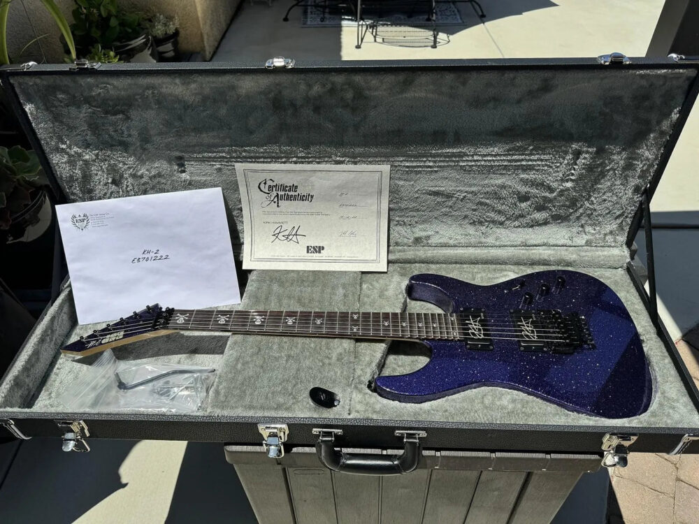 ESP KH-2 Kirk Hammett Signature 2019 - Present - Purple Sparkle - The Guitar Rescue-The Guitar Rescue