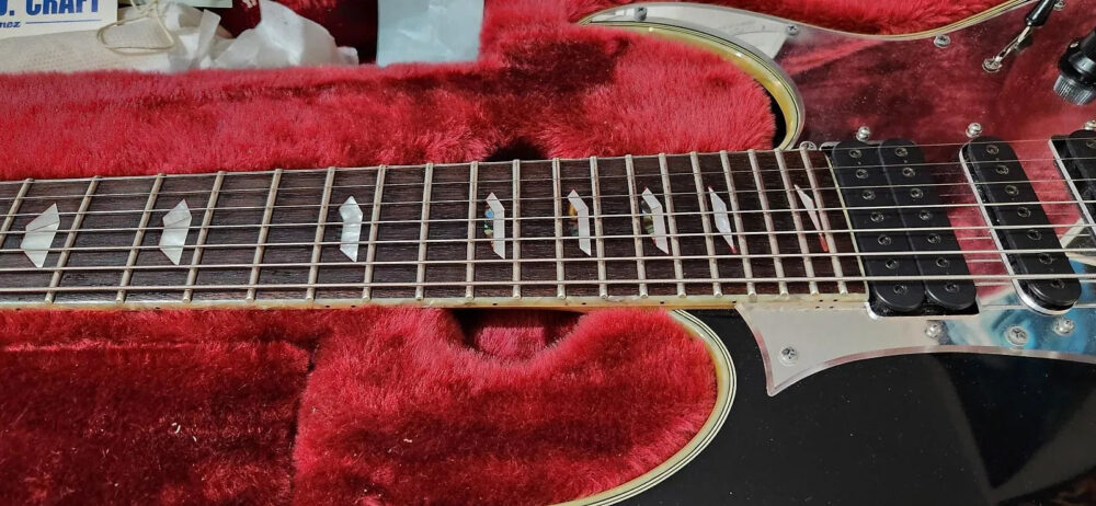Ibanez UV777P-BK Steve Vai Signature Universe 1998 - 2012 - Black - The Guitar Rescue-The Guitar Rescue