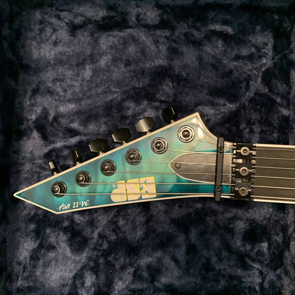 ESP M-II USA 2024 - Transparent Blue - The Guitar Rescue-The Guitar Rescue