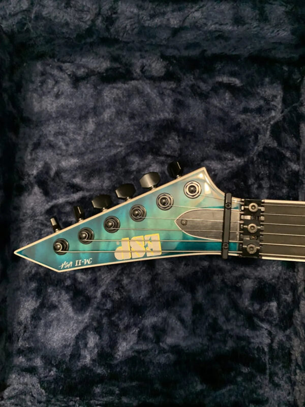 ESP M-II USA 2024 - Transparent Blue - The Guitar Rescue-The Guitar Rescue