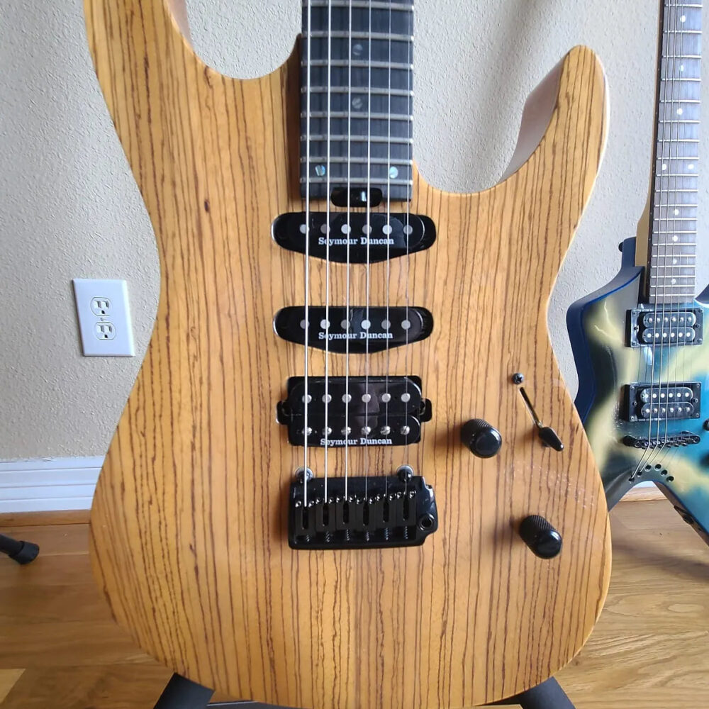 ESP M-III USA 2017 - Limited #2 of 20 Zebrawood Natural - The Guitar Rescue-The Guitar Rescue