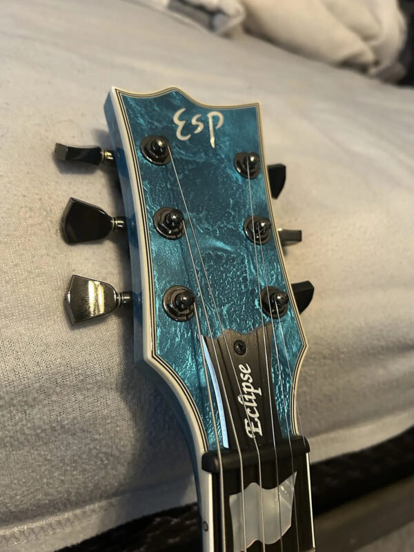 ESP Original Eclipse Custom - Blue Liquid Metal - The Guitar Rescue-The Guitar Rescue