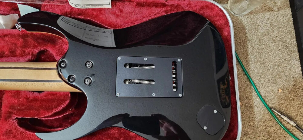 Ibanez UV777P-BK Steve Vai Signature Universe 1998 - 2012 - Black - The Guitar Rescue-The Guitar Rescue
