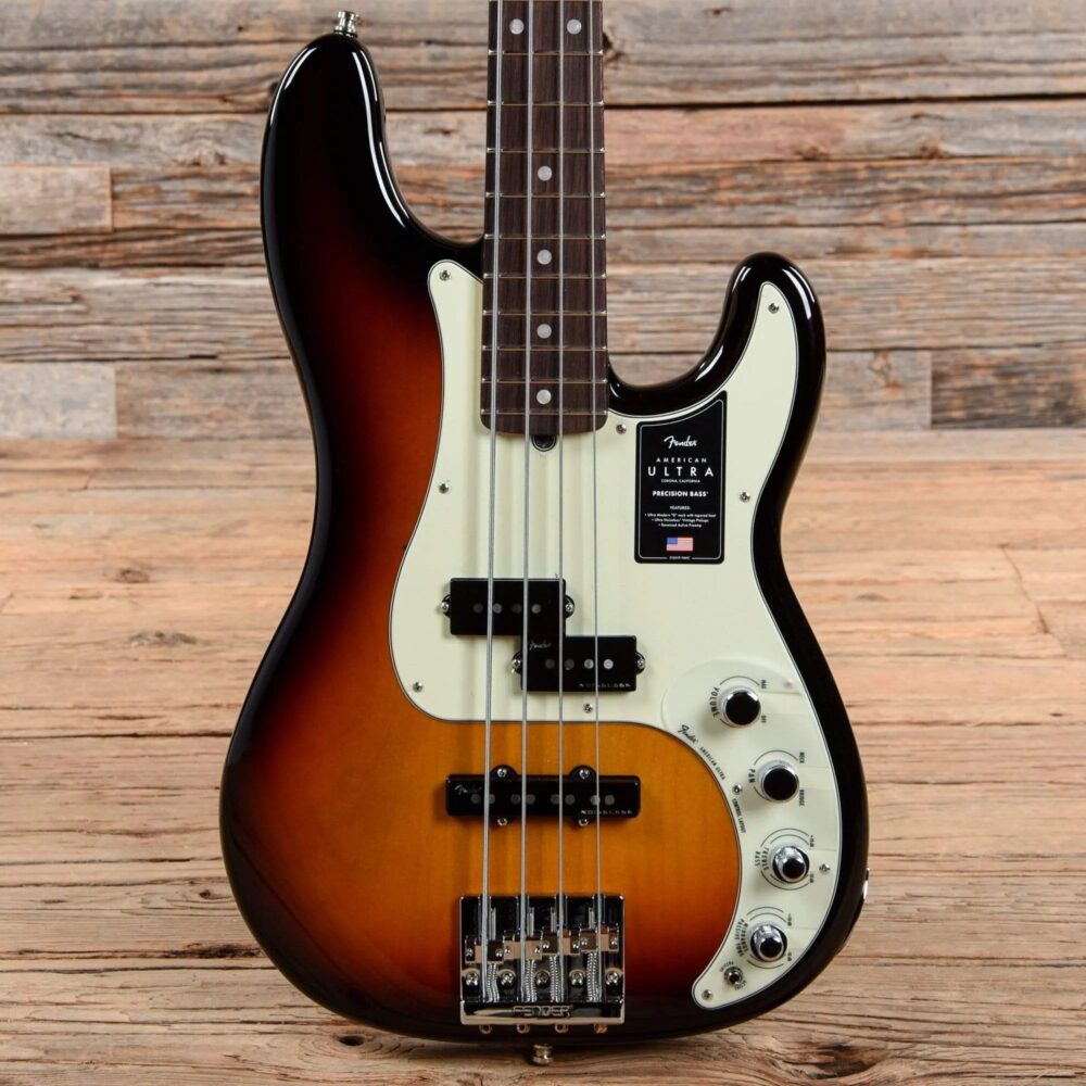Fender American Ultra Precision Bass 3-Color Sunburst 2020 - The Guitar Rescue-The Guitar Rescue