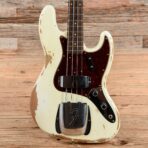 Fender Custom Shop 1961 Jazz Bass Heavy Relic Aged Olympic White 2019 - The Guitar Rescue-The Guitar Rescue