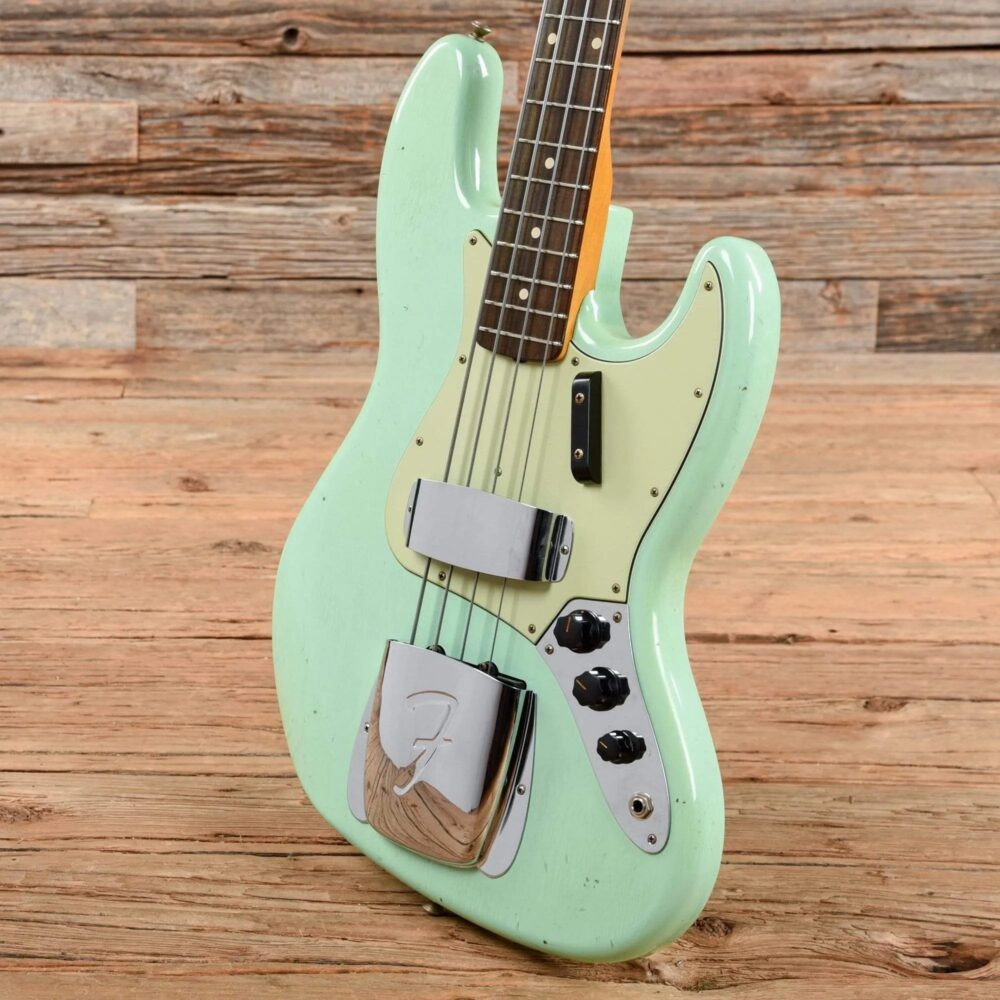 Fender Custom Shop 1962 Jazz Bass Journeyman Relic Aged Surf Green 2017 - The Guitar Rescue-The Guitar Rescue