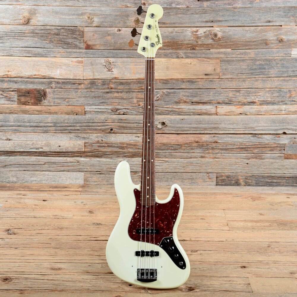 Fender Custom Shop 1964 Jazz Bass Relic Olympic White 2011 - The Guitar Rescue-The Guitar Rescue