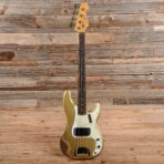Fender Custom Shop '63 Precision Bass Relic Aztec Gold 2021 - The Guitar Rescue-The Guitar Rescue