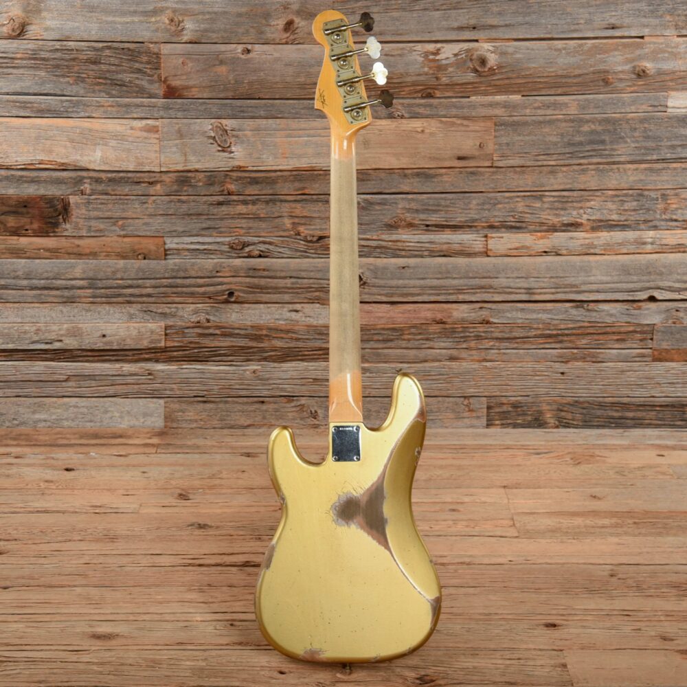 Fender Custom Shop '63 Precision Bass Relic Aztec Gold 2021 - The Guitar Rescue-The Guitar Rescue
