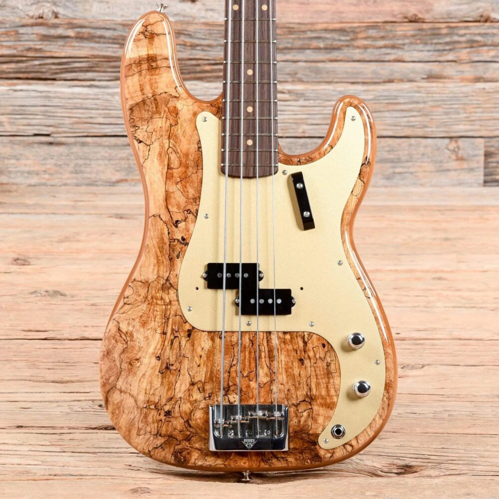 Fender Custom Shop Artisan Precision Bass Spalted Maple Top Natural 2018 - The Guitar Rescue-The Guitar Rescue