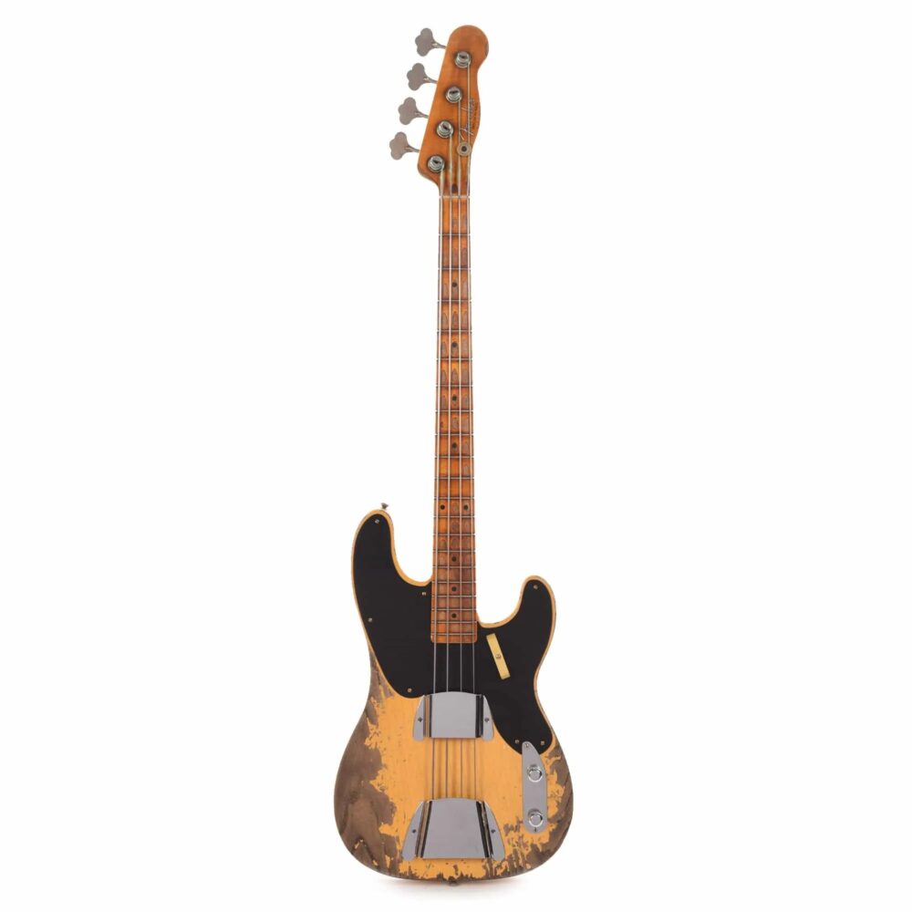 Fender Custom Shop Limited Edition 1951 Precision Bass Super Heavy Relic Aged Nocaster Blonde - The Guitar Rescue-The Guitar Rescue