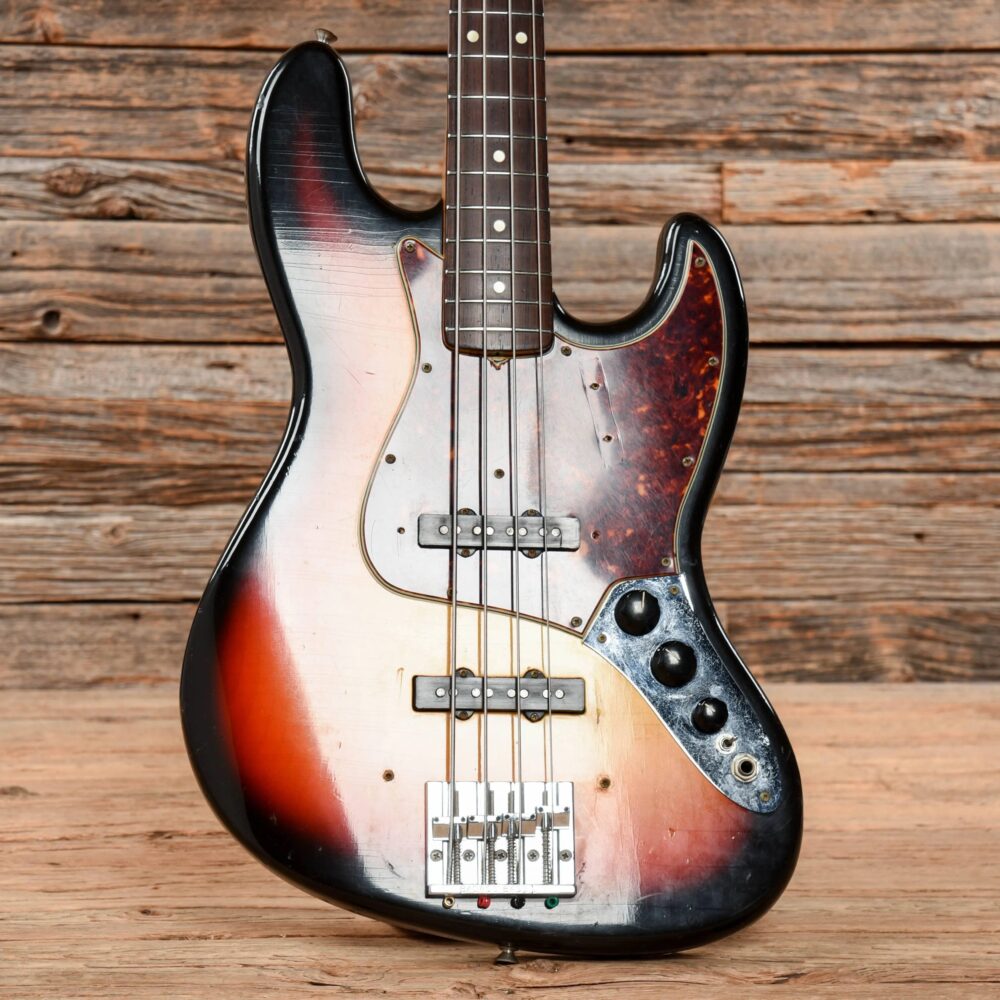 Fender Jazz Bass 3 Color Sunburst 1965 - The Guitar Rescue-The Guitar Rescue