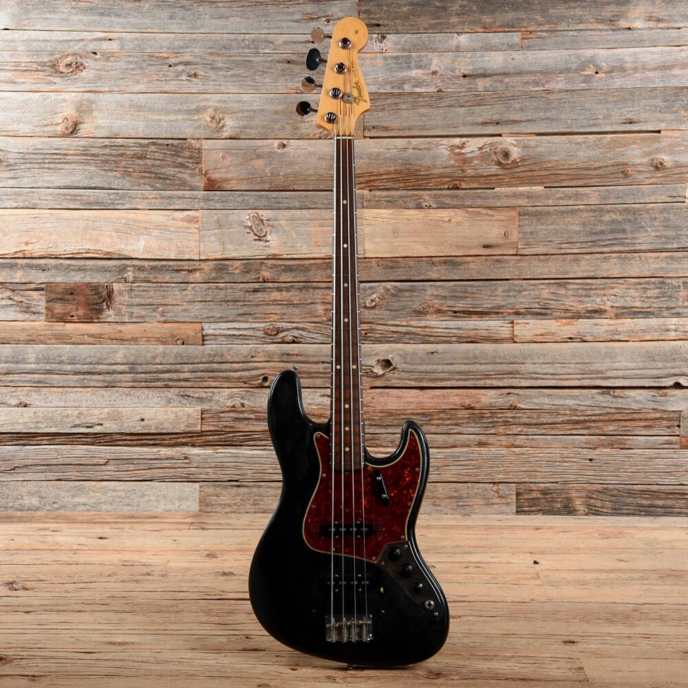 Fender Jazz Bass Black Refin 1966 - The Guitar Rescue-The Guitar Rescue