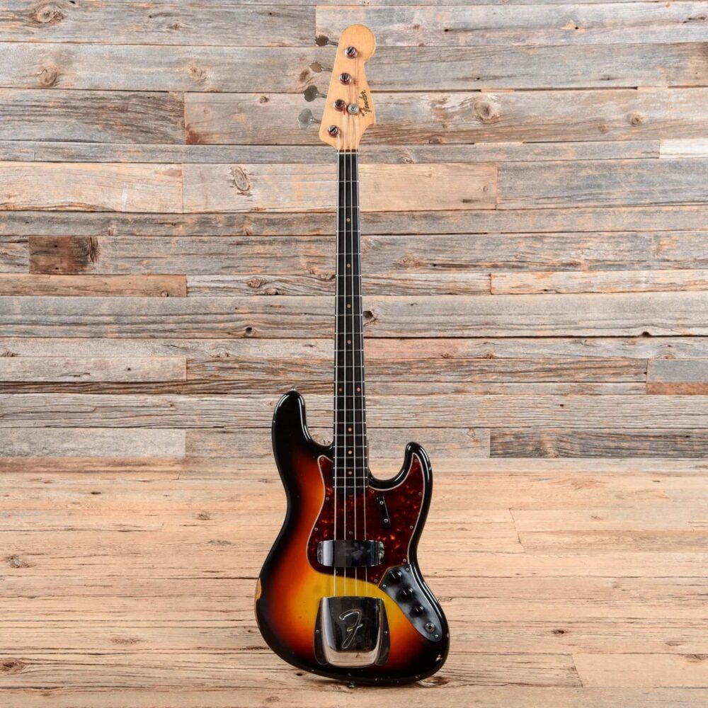 Fender Jazz Bass Sunburst Refin 1962 - The Guitar Rescue-The Guitar Rescue