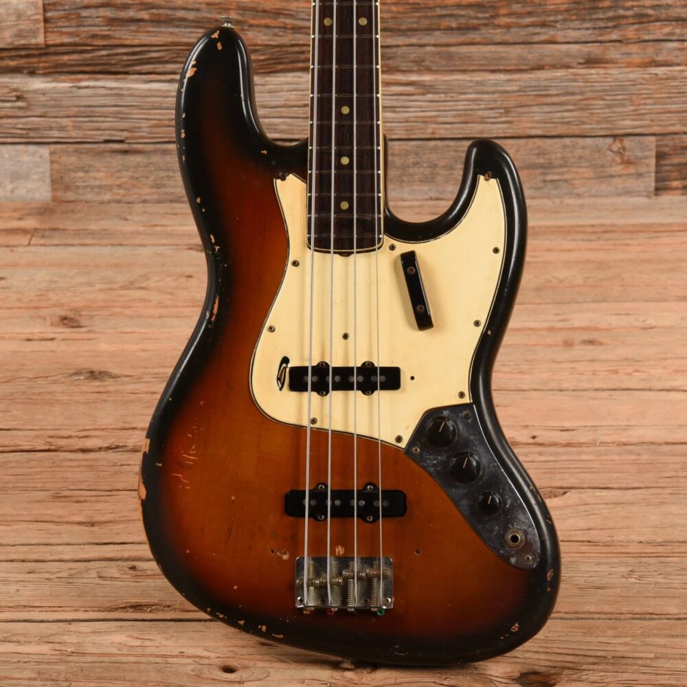 Fender Jazz Bass w/1966 Neck and 1974 Body Sunburst - The Guitar Rescue-The Guitar Rescue