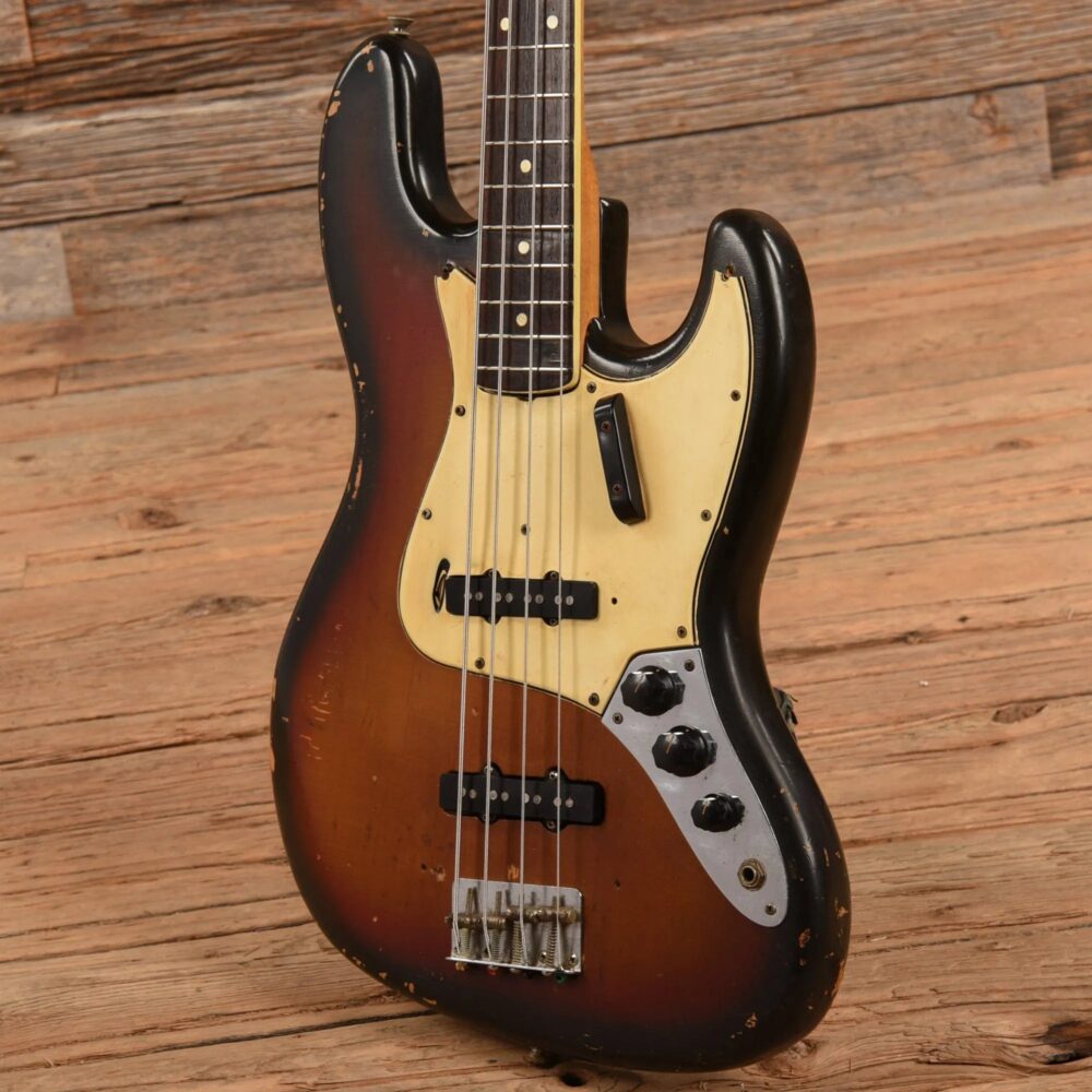 Fender Jazz Bass w/1966 Neck and 1974 Body Sunburst - The Guitar Rescue-The Guitar Rescue