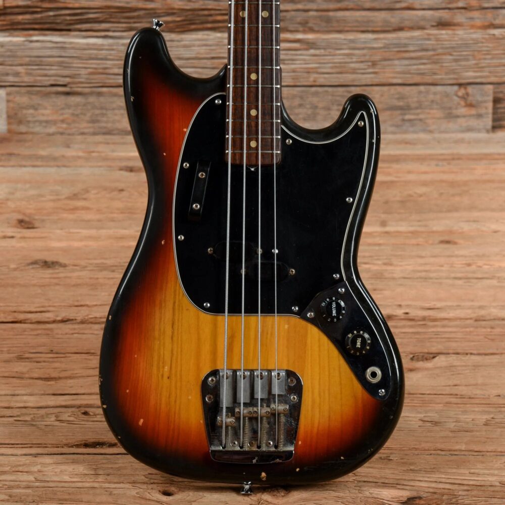 Fender Mustang Bass Sunburst 1977 - The Guitar Rescue-The Guitar Rescue