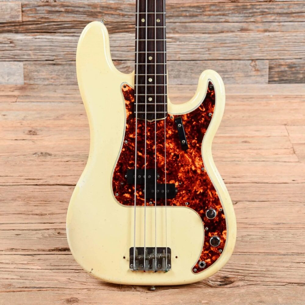 Fender Precision Bass Olympic White 1966 - The Guitar Rescue-The Guitar Rescue