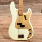 Fender Precision Bass Olympic White Refin 1958 - The Guitar Rescue-The Guitar Rescue
