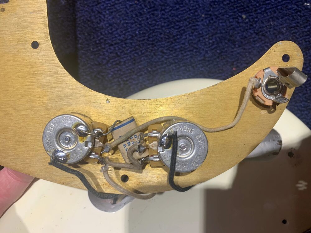 Fender Precision Bass Olympic White Refin 1958 - The Guitar Rescue-The Guitar Rescue
