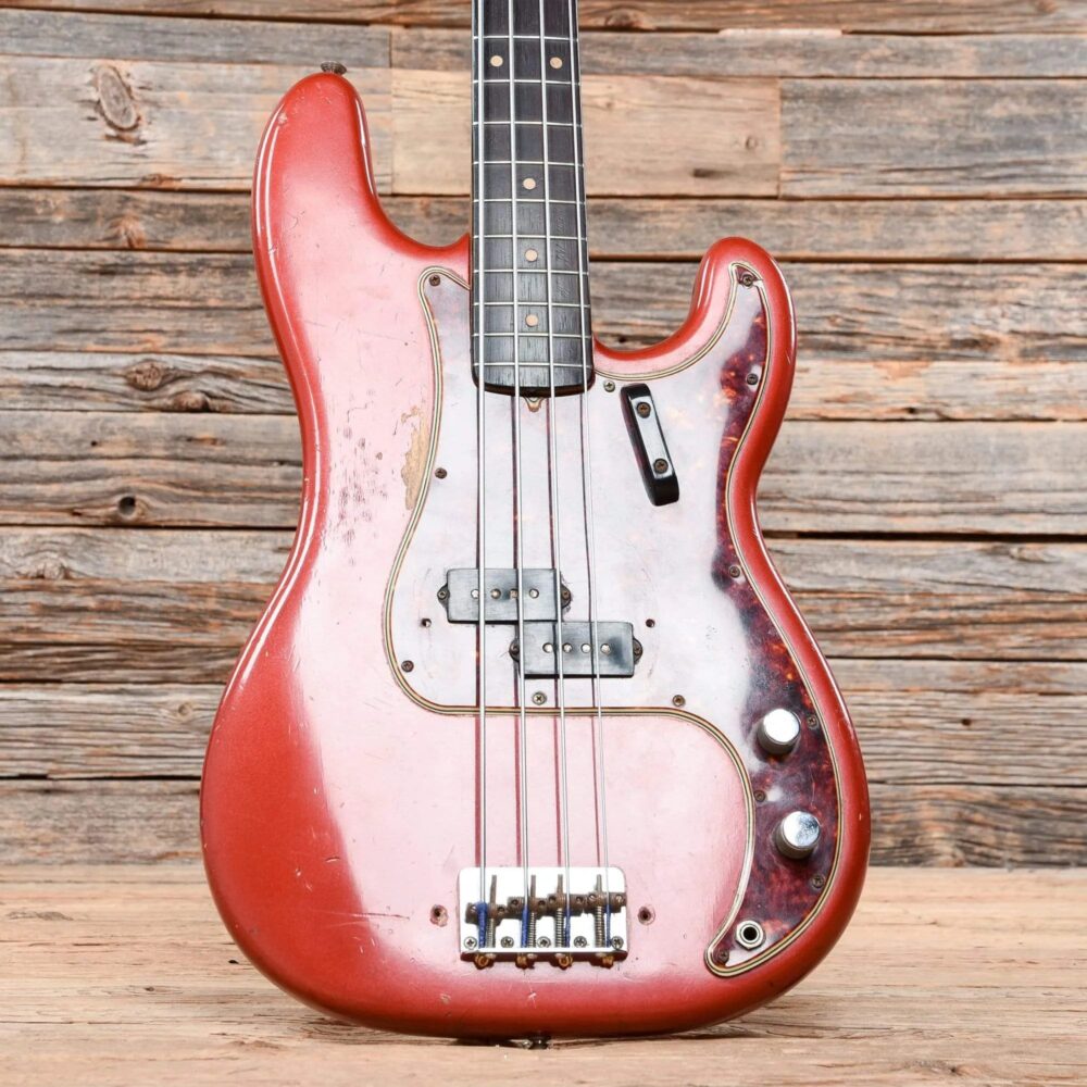 Fender Precision Bass Red Refin 1961 - The Guitar Rescue-The Guitar Rescue