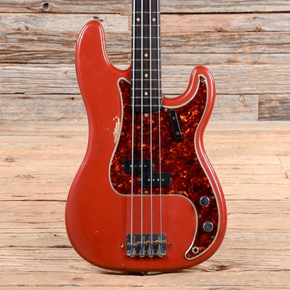 Fender Precision Bass Red Refin 1961 - The Guitar Rescue-The Guitar Rescue