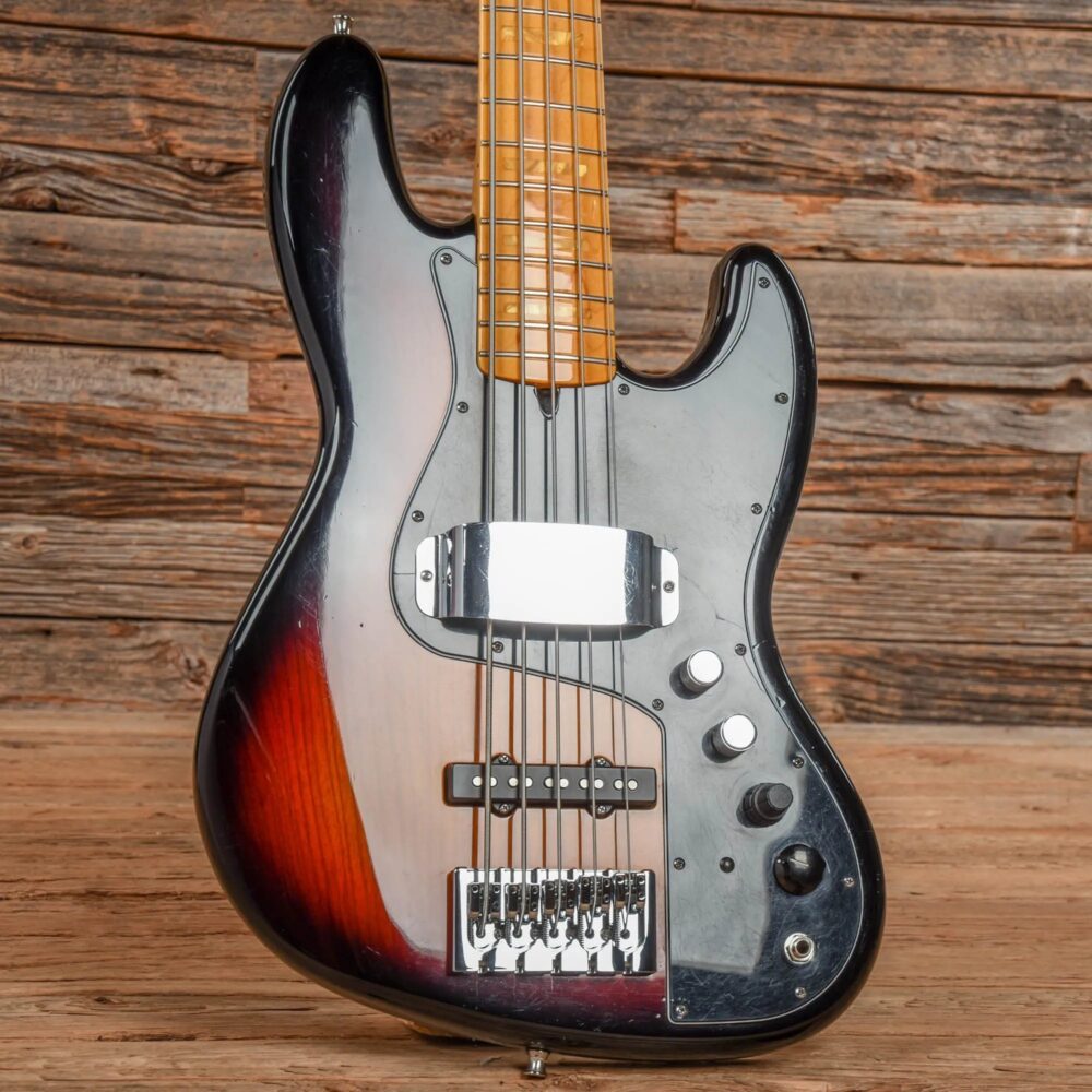 Fender Marcus Miller Artist Series Signature Jazz Bass V Sunburst 2014 - The Guitar Rescue-The Guitar Rescue