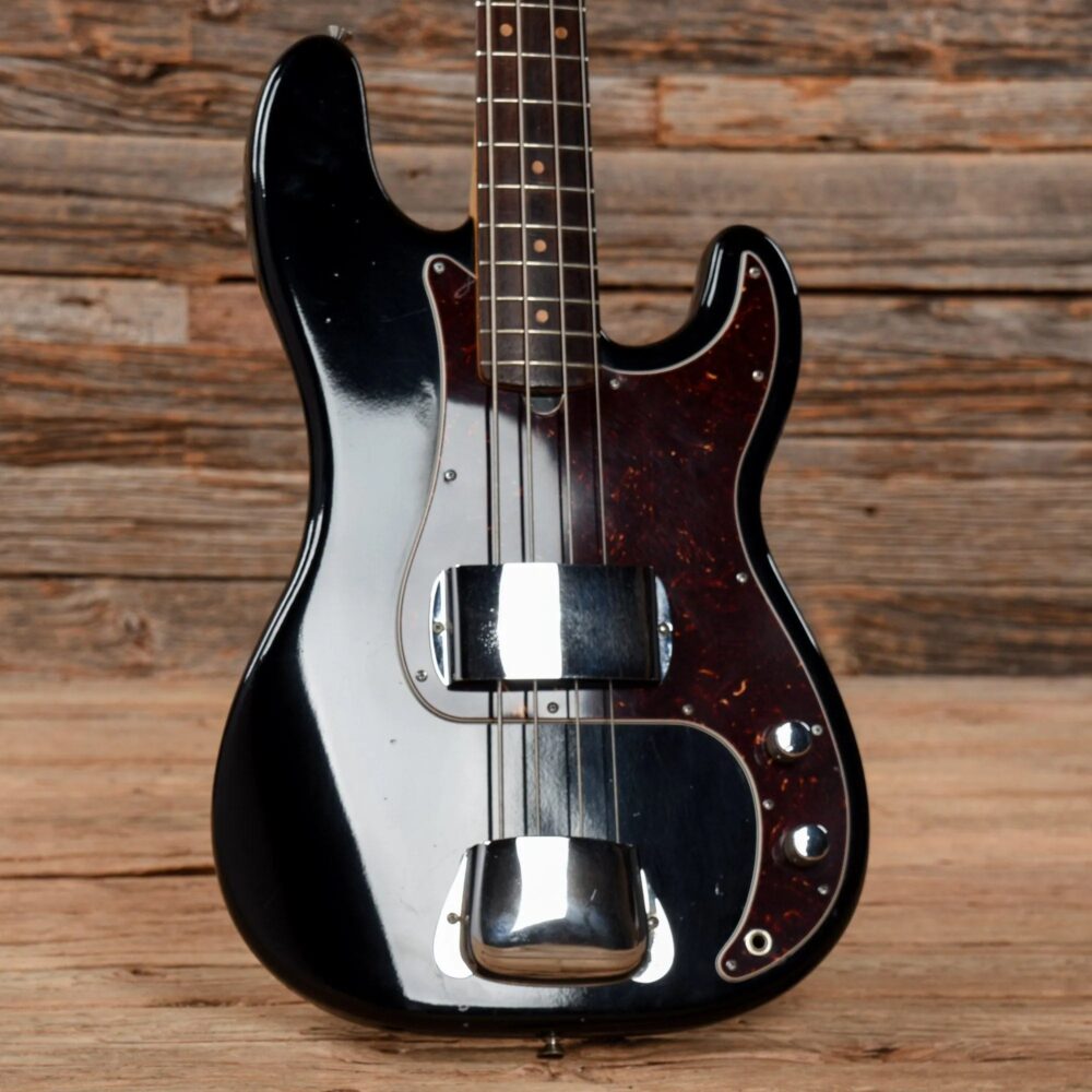 Fender Precision Bass Black Refin 1965 - The Guitar Rescue-The Guitar Rescue
