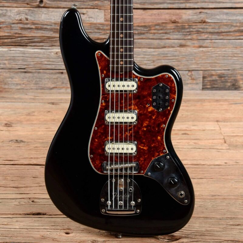 Fender Bass VI Black Refin 1961 - The Guitar Rescue-The Guitar Rescue