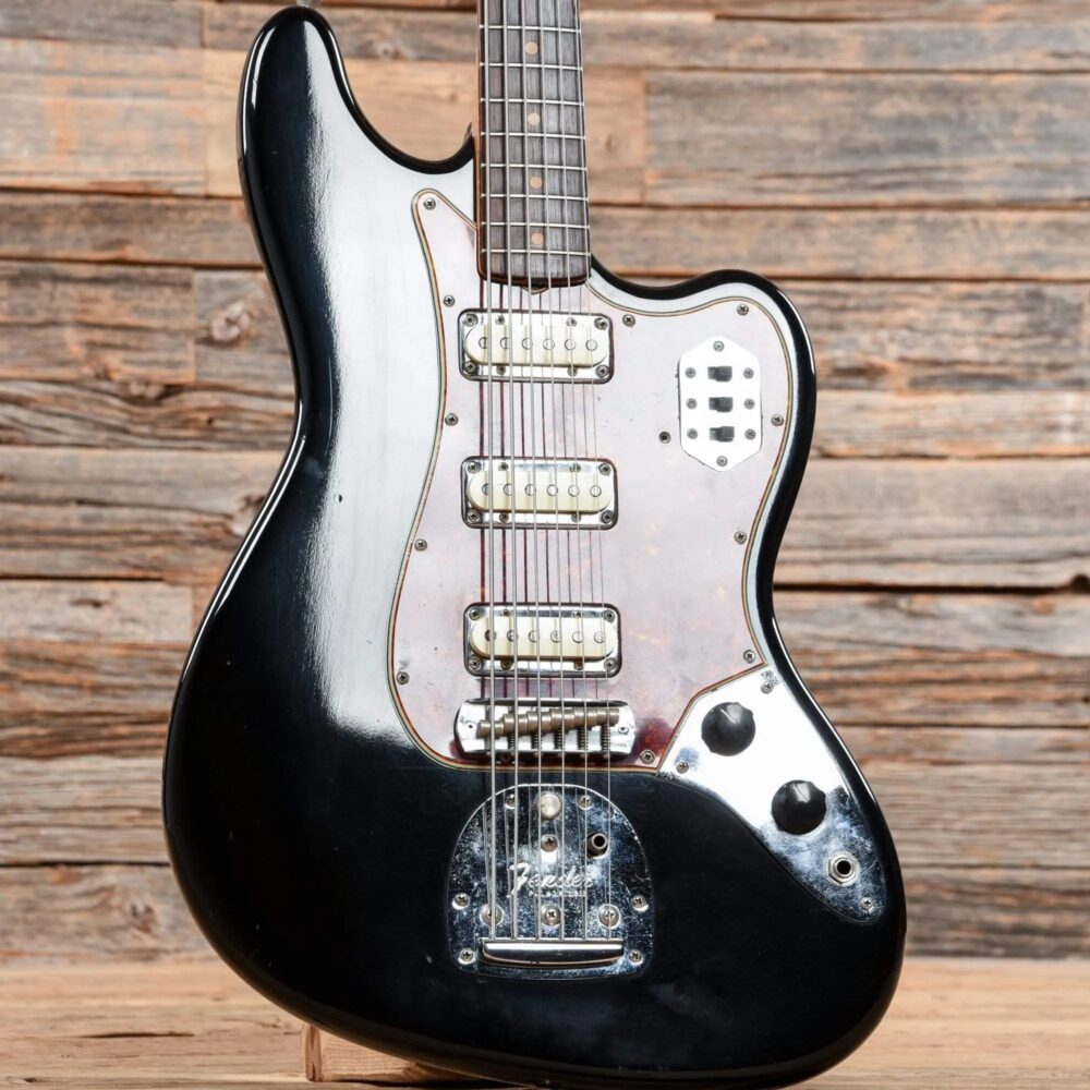 Fender Bass VI Black Refin 1961 - The Guitar Rescue-The Guitar Rescue