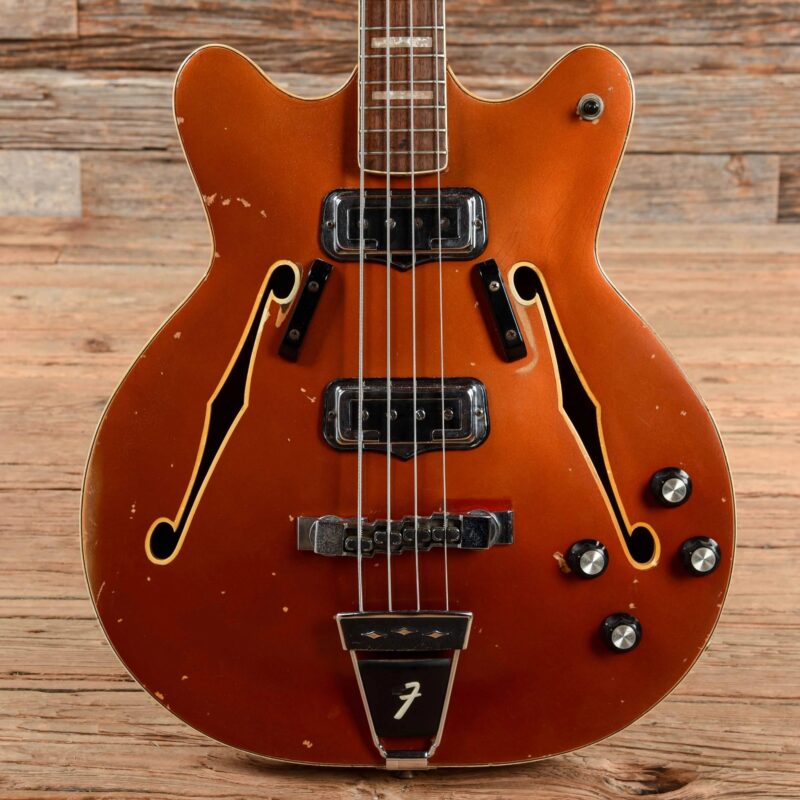 Fender Coronado Bass Candy Apple Red 1967 - The Guitar Rescue-The Guitar Rescue