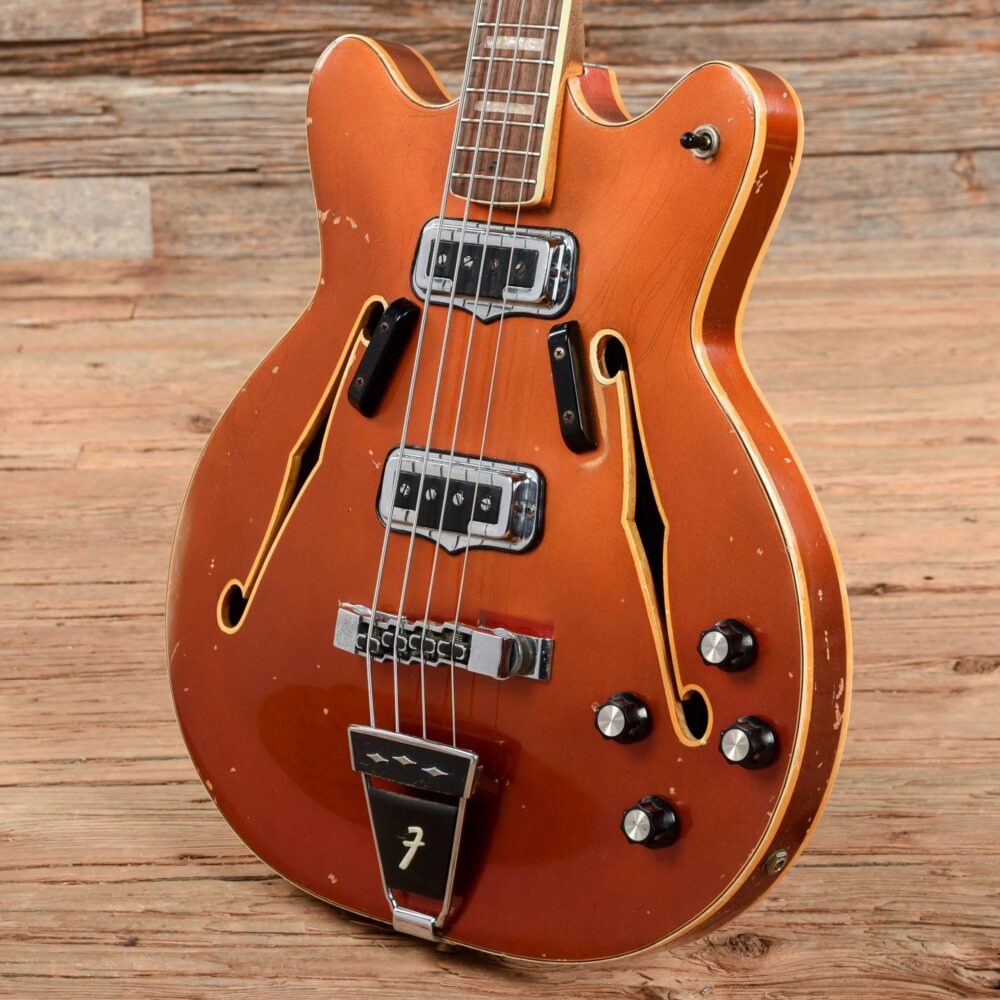 Fender Coronado Bass Candy Apple Red 1967 - The Guitar Rescue-The Guitar Rescue