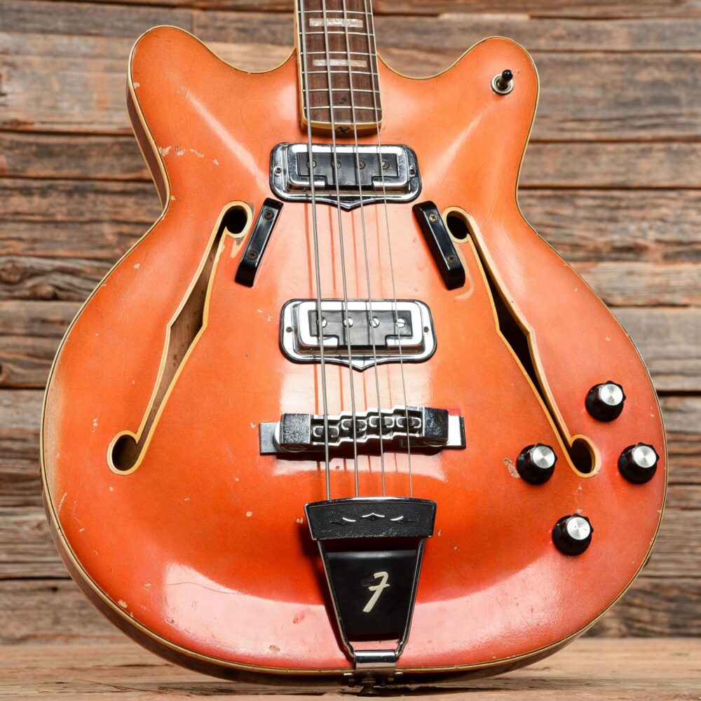 Fender Coronado Bass Candy Apple Red 1967 - The Guitar Rescue-The Guitar Rescue