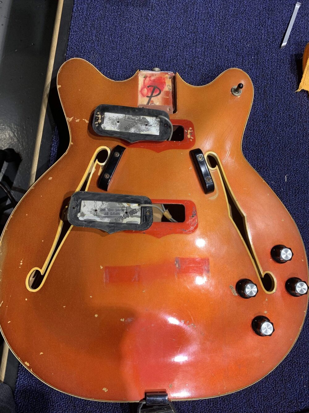 Fender Coronado Bass Candy Apple Red 1967 - The Guitar Rescue-The Guitar Rescue
