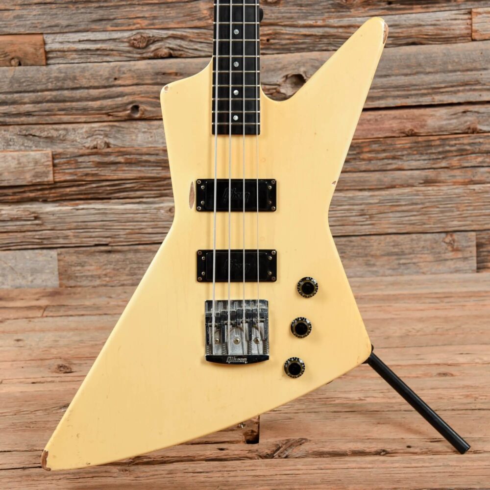 Gibson Explorer Bass Alpine White 1984 - The Guitar Rescue-The Guitar Rescue