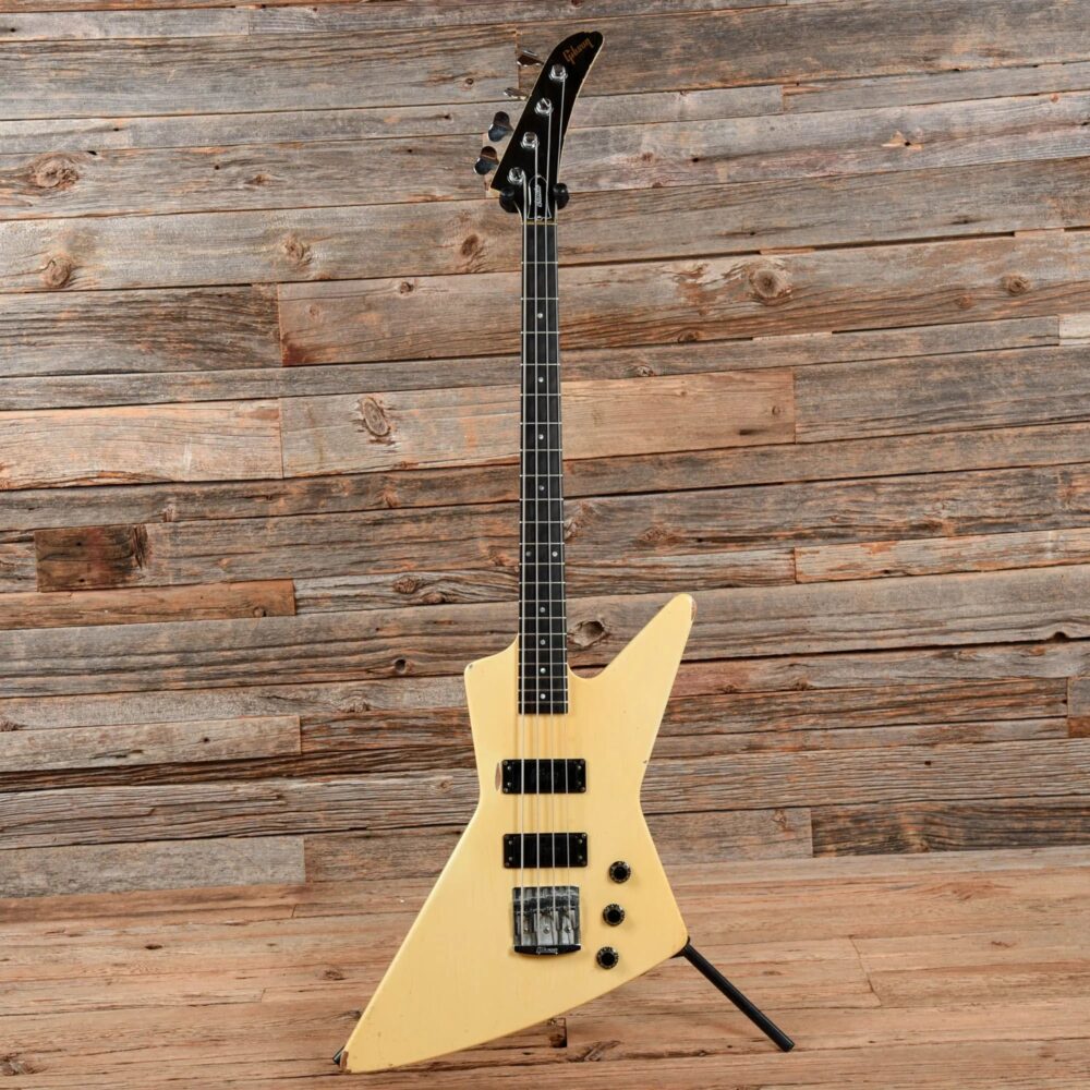 Gibson Explorer Bass Alpine White 1984 - The Guitar Rescue-The Guitar Rescue