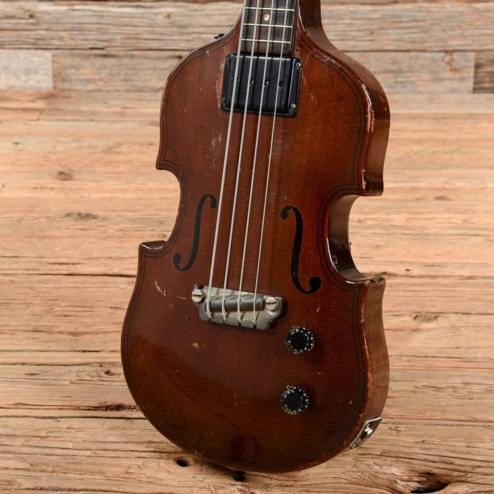 Gibson EB-1 Electric Bass Dark Mahogany 1958 - The Guitar Rescue-The Guitar Rescue