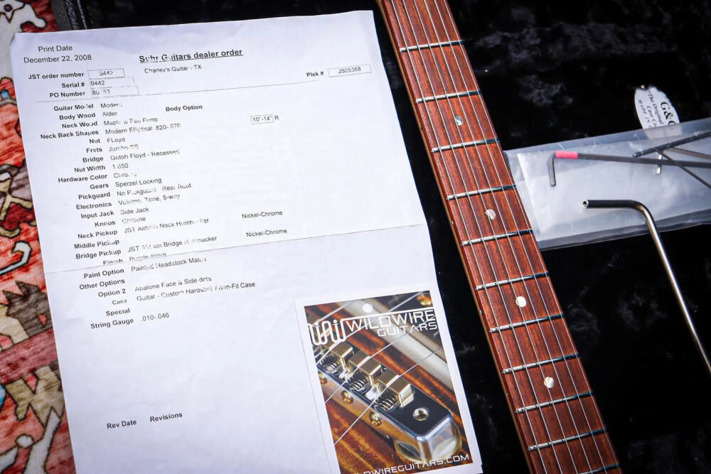SUHR USA Custom Modern Nova "Purple Nova + Pau Ferro" (2008) - The Guitar Rescue-The Guitar Rescue