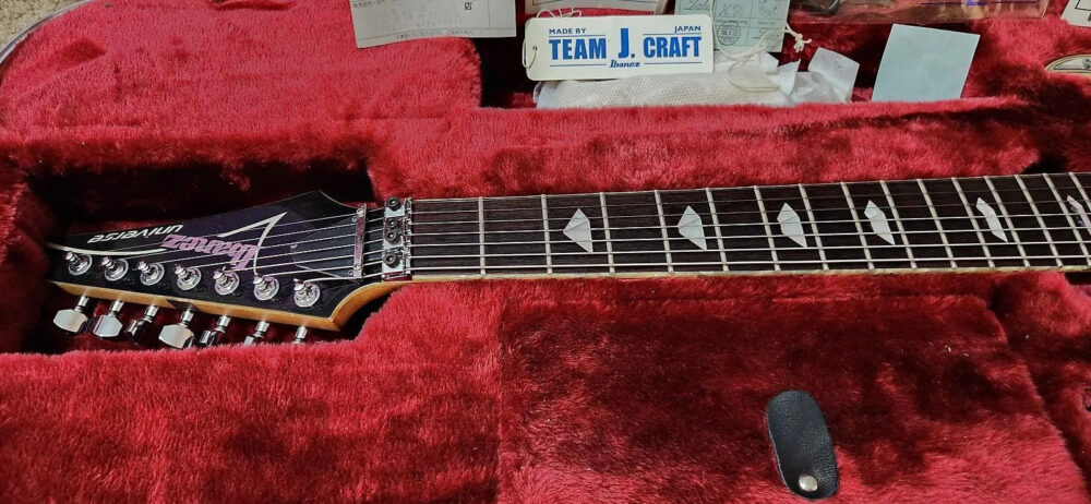 Ibanez UV777P-BK Steve Vai Signature Universe 1998 - 2012 - Black - The Guitar Rescue-The Guitar Rescue