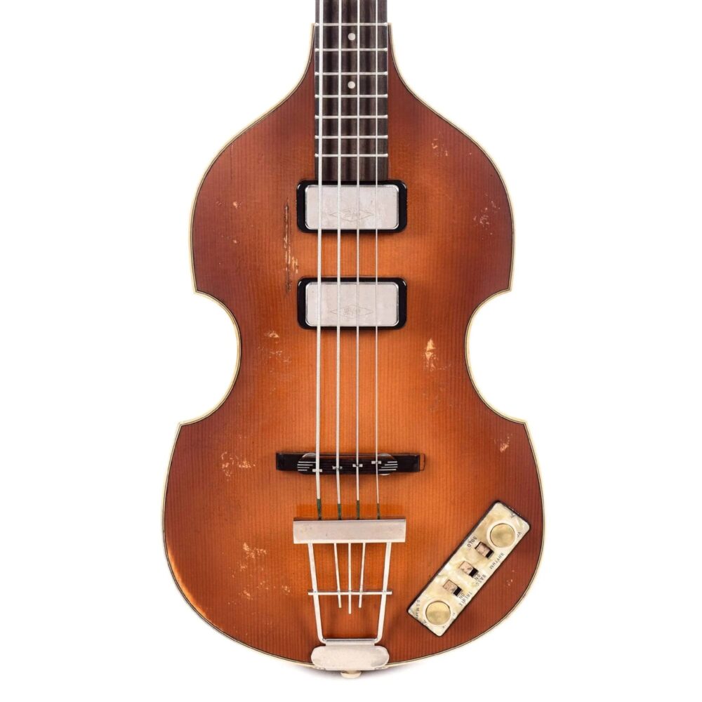 Hofner 1961 Reissue Violin Bass Vintage Aged Sunburst - The Guitar Rescue-The Guitar Rescue