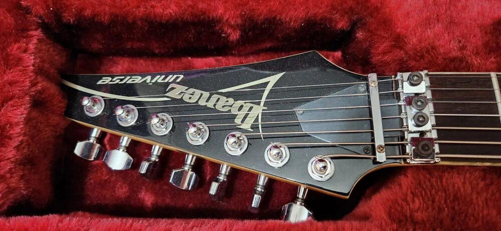 Ibanez UV777P-BK Steve Vai Signature Universe 1998 - 2012 - Black - The Guitar Rescue-The Guitar Rescue