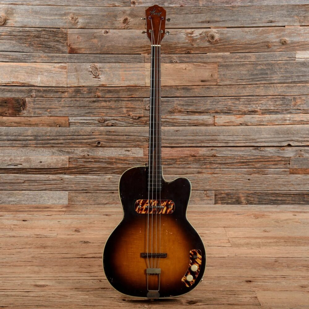 Kay K-162 Bass Sunburst 1950s - The Guitar Rescue-The Guitar Rescue