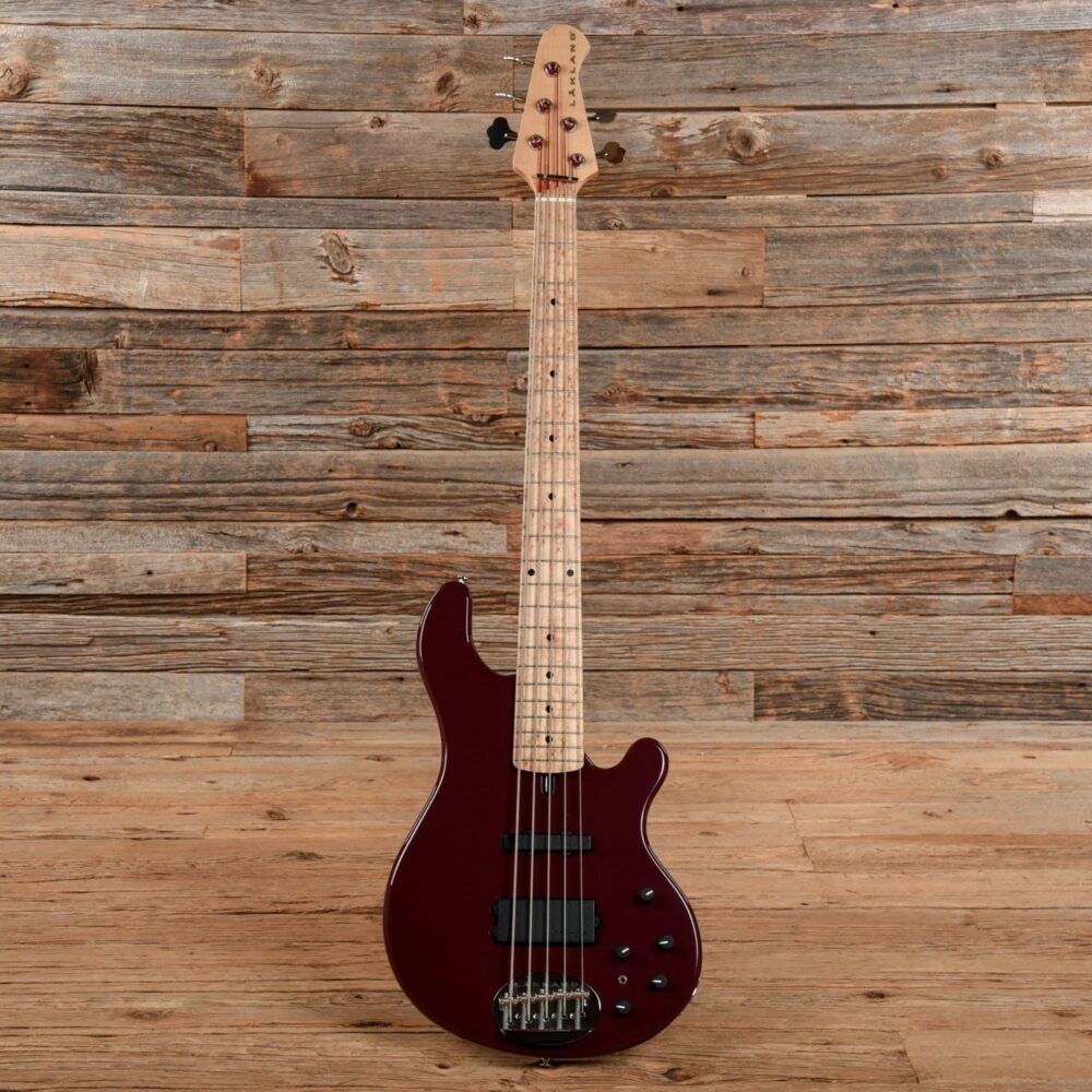 Lakland USA 55-94 Deluxe Burgundy Metallic - The Guitar Rescue-The Guitar Rescue