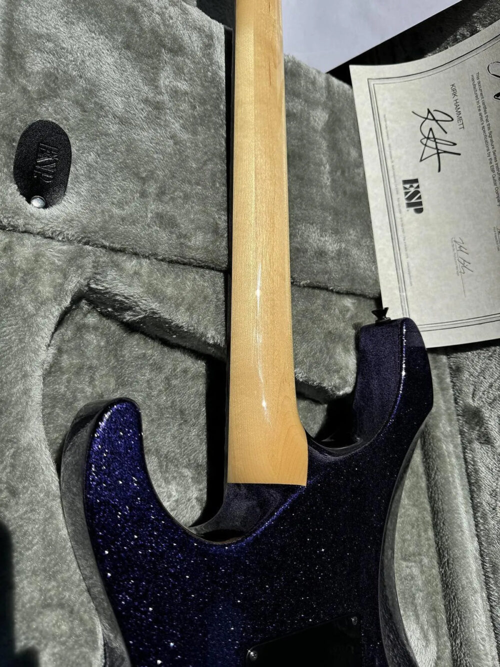 ESP KH-2 Kirk Hammett Signature 2019 - Present - Purple Sparkle - The Guitar Rescue-The Guitar Rescue