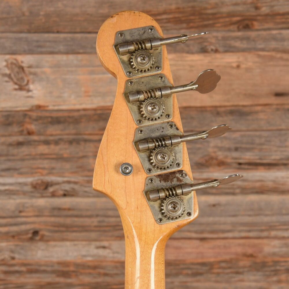 Fender Jazz Bass Olympic White Refin 1965 - The Guitar Rescue-The Guitar Rescue