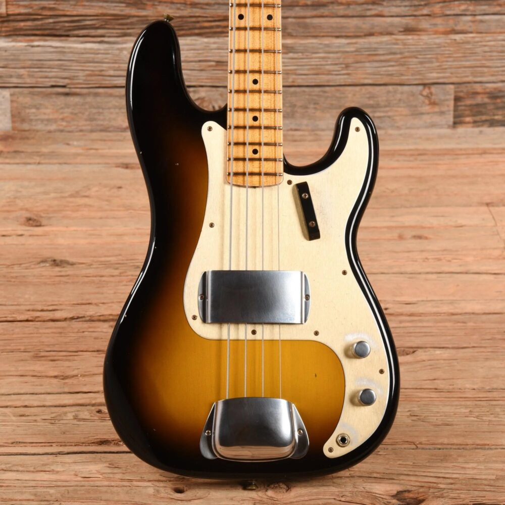 Fender Custom Shop '57 Precision Bass Journeyman Relic Sunburst 2022 - The Guitar Rescue-The Guitar Rescue