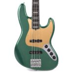 Fender American Ultra Jazz Bass Mystic Pine Green w/Ebony Fingerboard, Anodized Gold Pickguard, & Matching Headcap - The Guitar Rescue-The Guitar Rescue